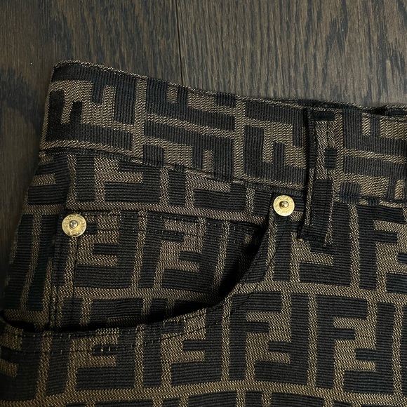 Fendi Classic Zucca Logo Jeans - Picture 4 of 12
